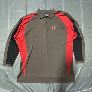 Vintage Reebok Tampa Bay Buccaneers Polo Shirt Mens XL Colorblock 00's Y2K